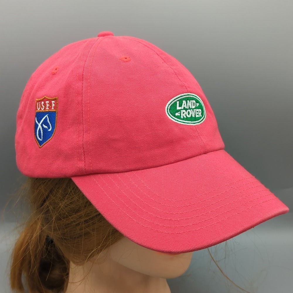 Land Rover USEF United States Equestrian Federation 2016 Red Hat Cap OSFM Strap